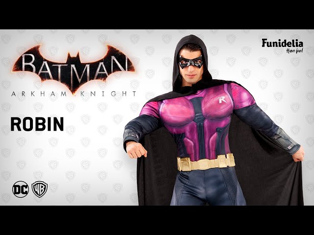 Vídeo relacionado con Funidelia Disfraz Oficial de Robin para hombre, Incluye mono, cubrebotas, capa, cinturón, guantes y antifaz, Superhéroes - Traje para adultos para fiestas, Carnaval y Halloween - Talla L