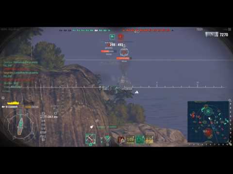 World of Warships 0.5.14.1: Leander Battle 01