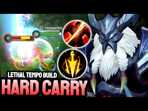 OLAF + BUFFED LETHAL TEMPO INSANE DPS!? HARD & EPIC COMEBACK ON GRANDMASTER! - Olaf Wild Rift