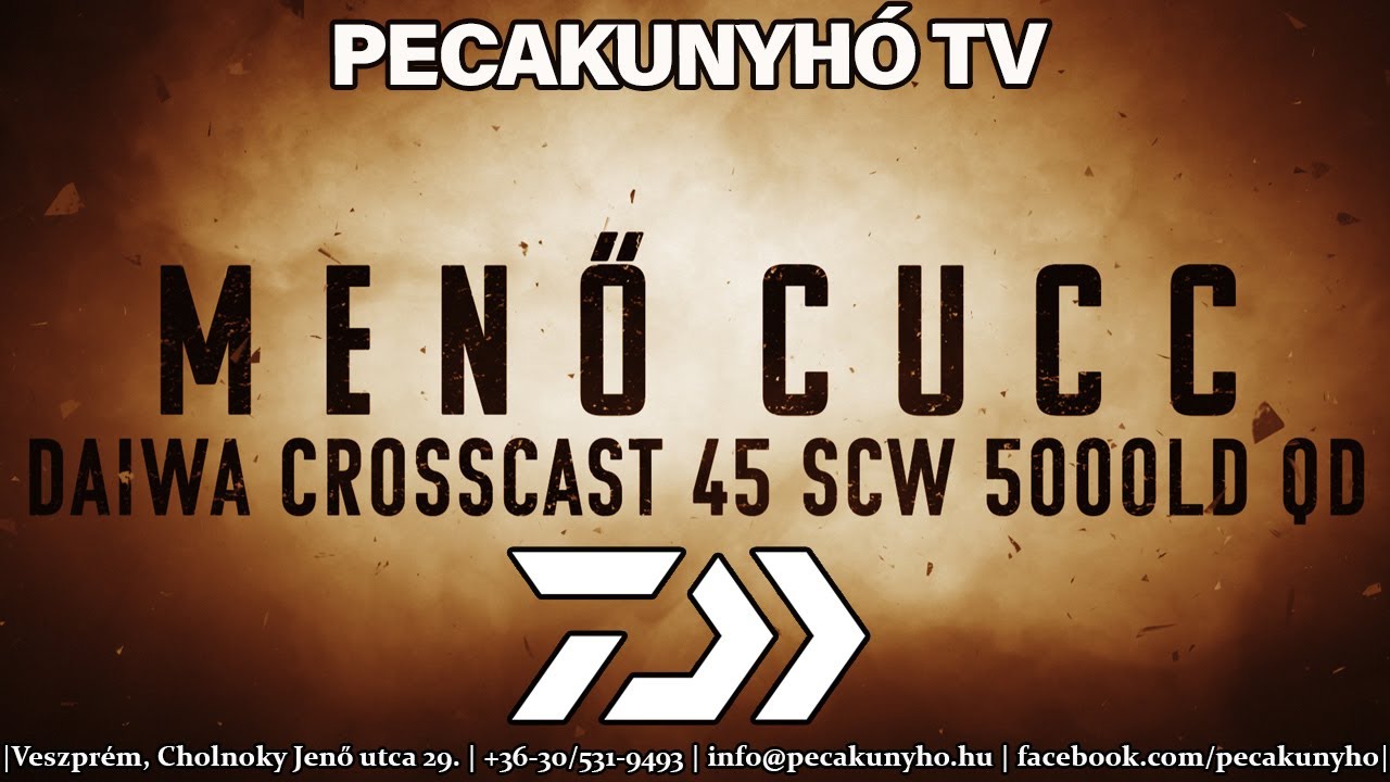 PecakunyhóTV - MENŐ CUCC ➡Daiwa Crosscast távdobó orsó