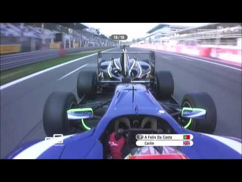 da Costa bump drafting Vainio - 2012 GP3 Monza