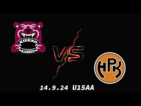 14.9.24 Kiekko-Karhut - HPK musta,  U15AA