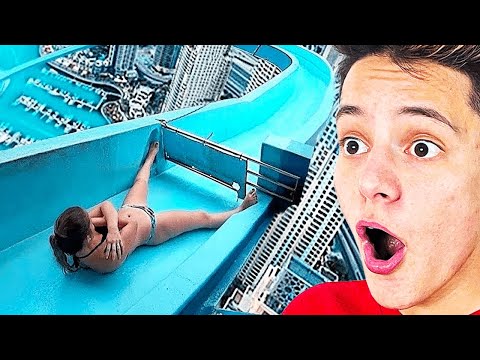 10 SCIVOLI D'ACQUA ASSURDI che NON CREDEVI ESISTESSERO!! 😱 Scivoli Acquatici Estivi su Cap e Kazu