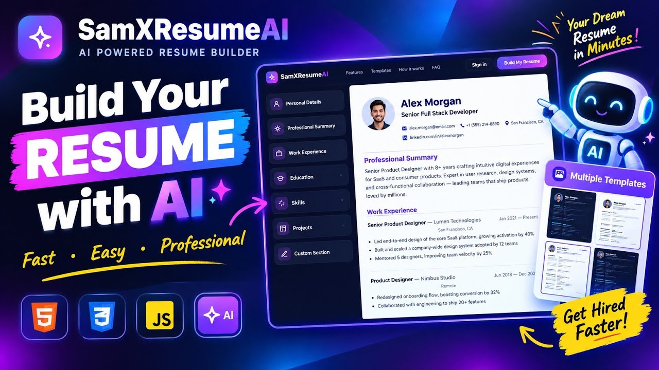 ResumeMaker tutorial