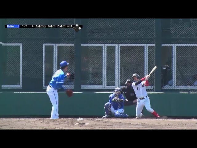【ファーム】マリーンズ・三家のタイムリーヒットで同点に追いつく!! 2018/5/20 M-DB(ファーム)