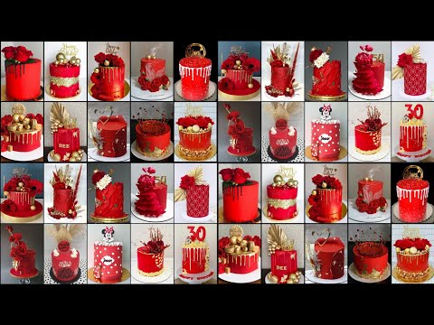 Red Colour Cake Designs 2023/Red Velvet Cake Design/Red Colour Cake/Birthday Cake Design/Cake Design
