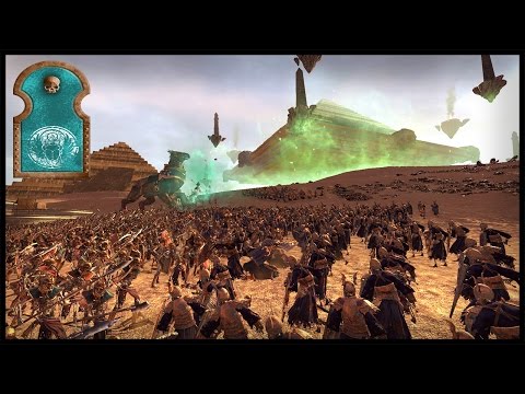 Tomb King Battle For The Black Pyramid of Nagash - Custom Map Battle | Warhammer Total War Gameplay