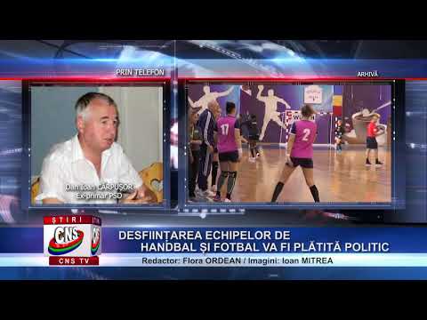 DESFIINȚAREA ECHIPELOR  DE HANDBAL ȘI FOTBAL VA FI PLĂTITĂ POLITIC