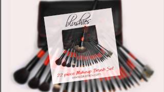 Blushies 22 Piece Makeup Brush Set - Professionally Look and Save More