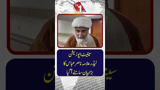 سینیٹ میں اپوزیشن لیڈر علامہ ناصر عباس کا اہم بیان