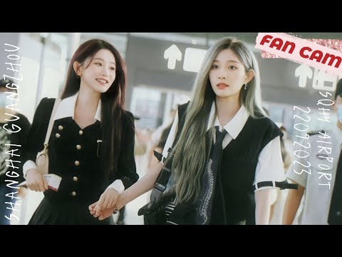 220923 SQHY Airport FAN CAM Compilation - SNH48 Wang Yi & Zhou Shi Yu CP 王奕 周诗雨 4781 vương dịch