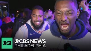 Philadelphia 76ers fans react to win over New York Knicks in season-opener