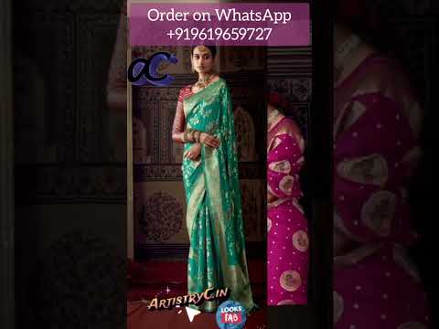 Zari Work Banarasi Crepe Georgette Sarees