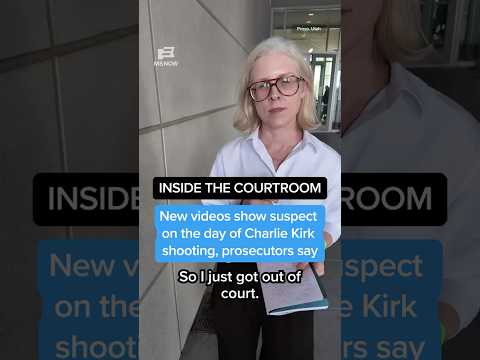 New videos show suspect on the day of Charlie Kirk shooting, prosecutors say