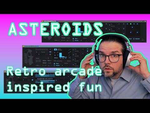 Retro arcade game inspired generative music in Ableton with ASTEROIDS | cascading IDM melodies