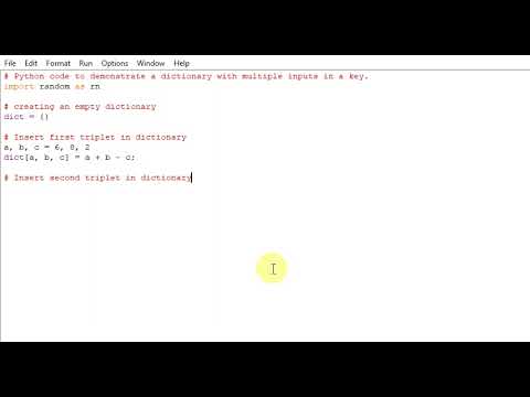 Python Program To Demonstrate A Dictionary With Multiple Inputs In A Key
