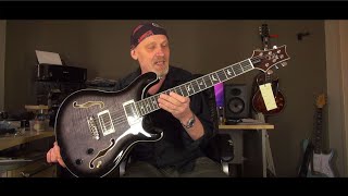 Video thumbnail for PRS SE Hollowbody II. A review and noodle. by Mikes Tutorials, Reviews and music