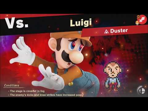 Super Smash Bros Ultimate vs Luigi (Unlocks: Duster) World of Light - Adventure Mode
