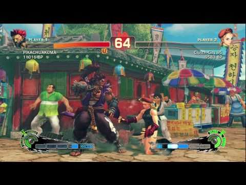 SSFIV RANKED BATTLE MATCH JR RODRIGUEZ ( AKUMA ) VS Clutch City 95 ( CAMMY ) ON XBOX 360