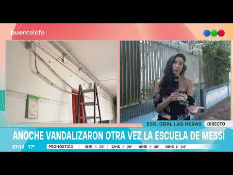 Vandalizaron la escuela de Lionel Messi ► TELEFE ROSARIO
