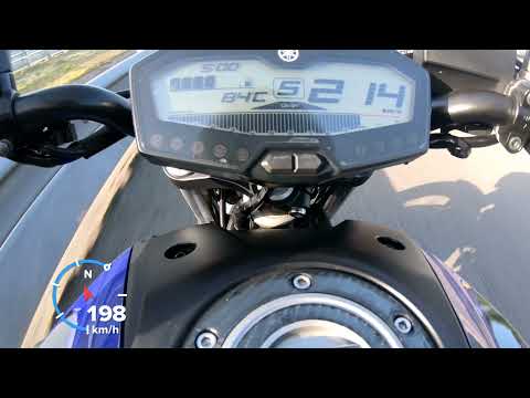 Yamaha MT07 2018 Top Speed - @MotoTopSpeed