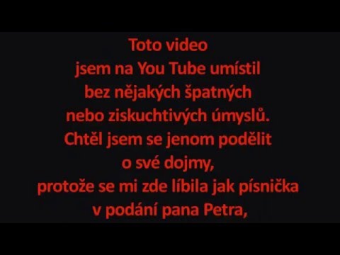 Petr Rychlý jako Honza Nedvěd Tvoje tvář má známý hlas