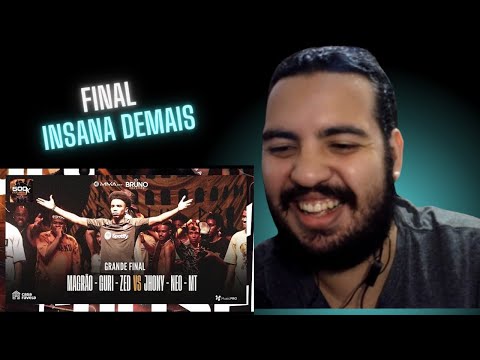 REACT l (FINAL ESPETACULAR 🔥🔥) JHONY MC, NEO E MT X MAGRÃO, GURI E ZED - GRANDE FINAL - #BDC500K