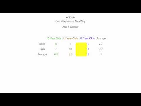 Introduction to Two Way ANOVA (Factorial Analysis)