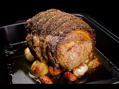 Rolled rib of beef boneless roast joint