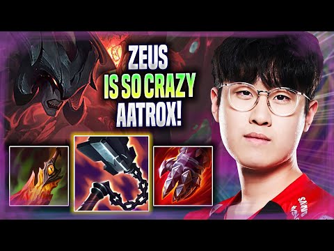ZEUS IS SO CRAZY WITH AATROX! - T1 Zeus Plays Aatrox TOP vs Shen! | Season 2022
