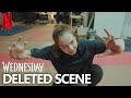 Wednesday Deleted Scene Emma Myers Stunts Extended Werewolf Fighting Scene