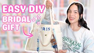 DIY Personalized Bridal Shower Gift *custom, easy, beginner-friendly, affordable DIY*