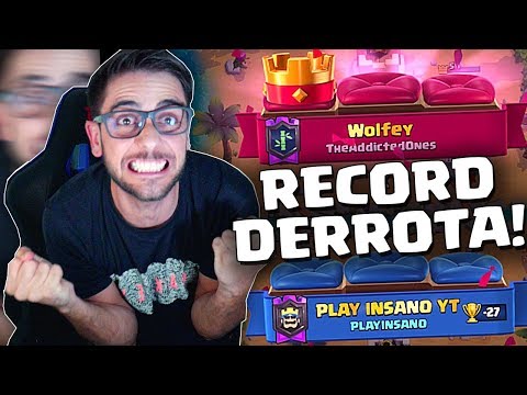 PERDI O RECORD DERROTA NO CLASH ROYALE