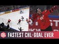 Fastest goal in CHL history (for one day): 8 seconds