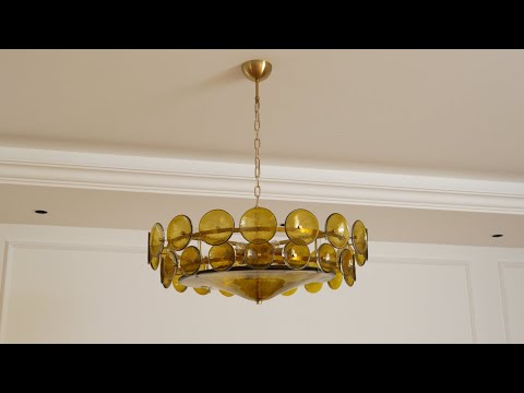 Solaris Disc Glass Chandelier — Timeless Murano Elegance video