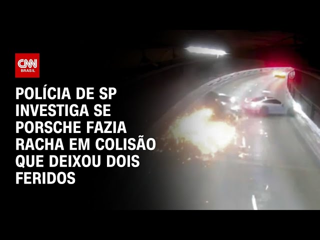 Colisão com Porsche deixa dois feridos e polícia investiga se carros faziam “racha” | CNN 360º