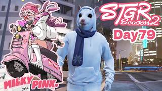 Day79【ストグラSeason2】ケバブ屋早番 / 運命力 / ジェ〇ト戦ボイスで大笑い【ミルキー・ピンク】