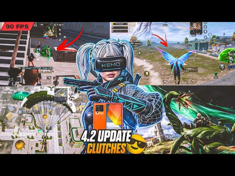 🔥4.2 UPDATE BEST 1V4 CLUTCHES |💛 IQOO NEO 7 PRO | SMOOTH + 90FPS PUBG | BGMI TEST