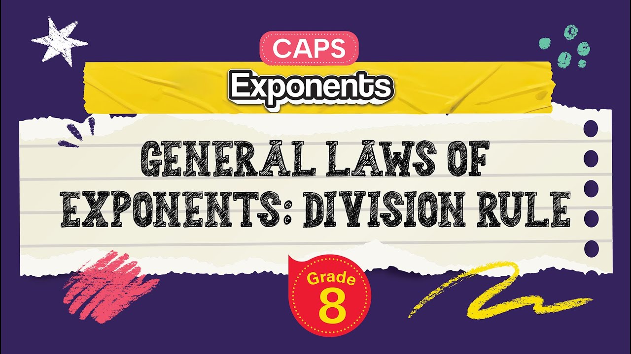 General Laws of Exponents: Division Rule