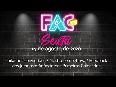 FAC - Festival de Dança Online 2020 - 14 Agosto