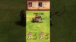 Greek Noble Cavalry (Athenians) vs Elite Urumi Swordsman (AoE2) #Shorts