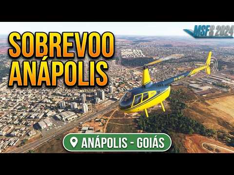 Voo sobre Anápolis Goiás e Pouso no Parque JK - MSFS 2024