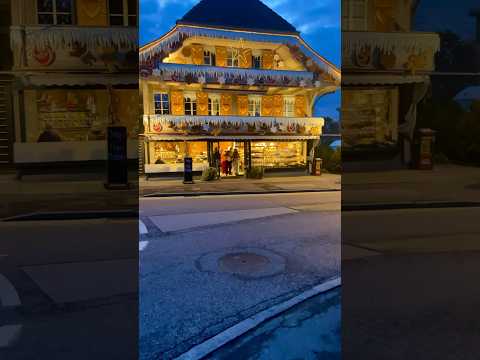 Giant Gingerbreadhouse in Switzerland #switzerland