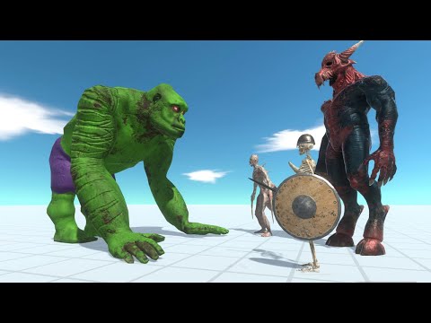 HULK SKIN - Goro the Giant Vs All Units (Infernals) - Animal Revolt Battle Simulator