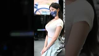 할말이  없게 만드는 남다연의 흰티 테니스치마입은 모습