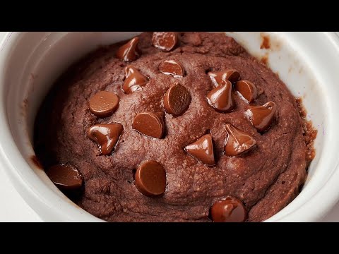 1 Min Microwave Oats Brownie - 184 Calories, 6.9g Protein | Vegan, Gluten Free Brownie Baked Oats