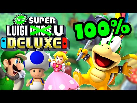 New Super Luigi U Deluxe World 1 All Star Coins ~ 100% Acorn Plains + Intro