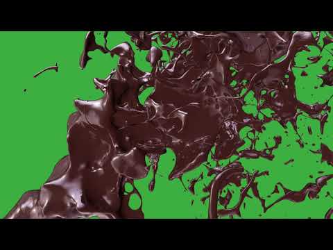 Chocolate green screen | GREEN SCREEN Video Effects| chocolate liquid splash