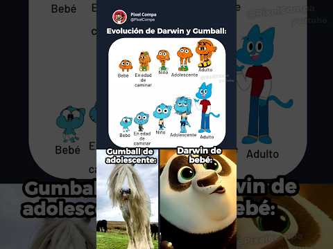 🐟 La evolución de Darwin y Gumball 🐱