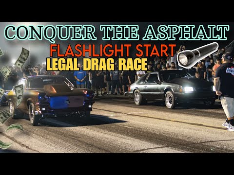6sixty street Conquer the asphalt flashlight start drag race @ thunder valley raceway cashdays style